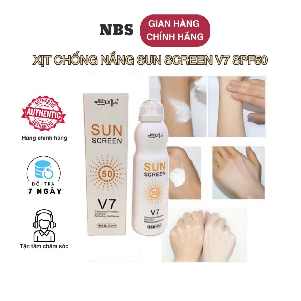 Xịt chống nắng Spray Protective V7 - Hàn quốc