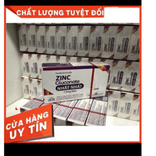  Viên uống ZinC Gluconate Nhất Nhất - Bổ sung kẽm tăng đề kháng 