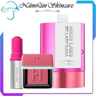 Set 2 Má Hồng Haus Labs Color Fuse Glassy Blush Balm Stick + Powder Blush Bill Sephora USA