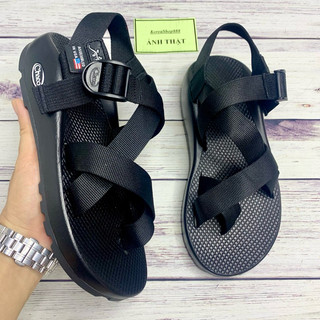 Dép chaco nam nữ đen mã D23