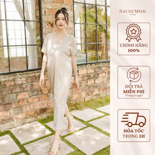  Đầm Bầu SACHIMOM - Váy Bầu Ren Kim Tuyến STELLA DRESS 