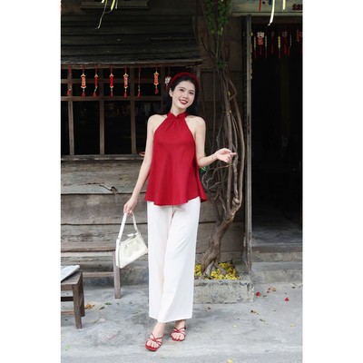 YU CHERRY | Quần nữ lụa suông dài phù hợp phối áo dài, áo yếm Silky Pants YQ034