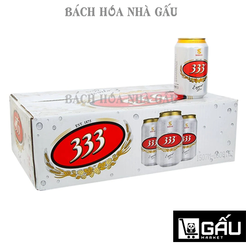 Thùng 24 Lon Bia 333 Lon 330ml
