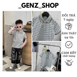 Áo Polo Cho Bé Trai Đì O Logo Siêu Đẹp - Áo Polo Cho Bé Trai Mùa Hè Chuẩn Boy Phố