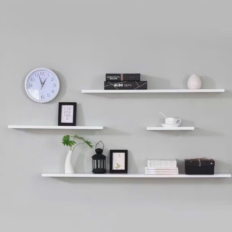 Kệ treo tường, Kệ gỗ treo tường dài từ 30cm đến 120cm rộng 20cm tặng kèm phụ kiện