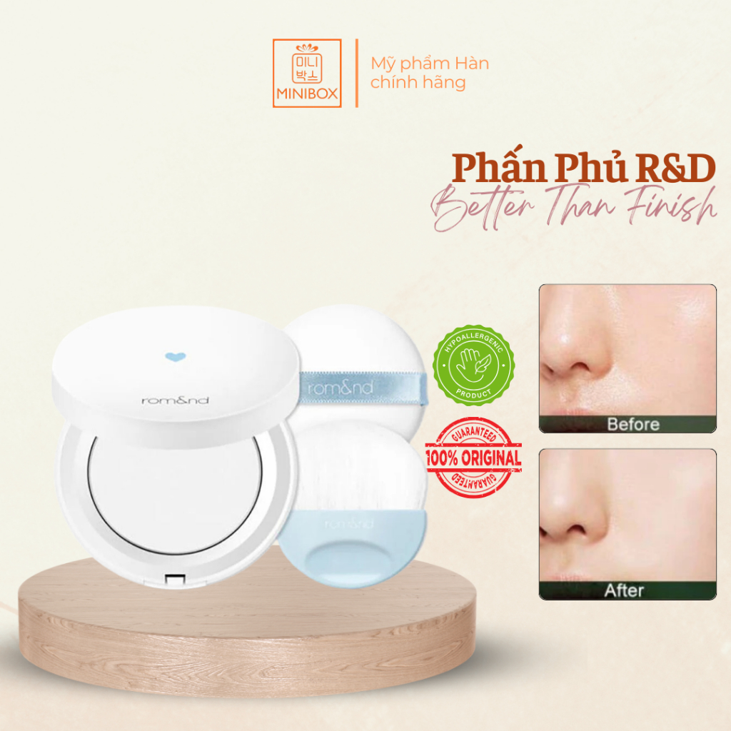 Phấn Phủ Dạng Nén Che Phủ Hoàn Hảo ROMAND Better Than Finish 12g