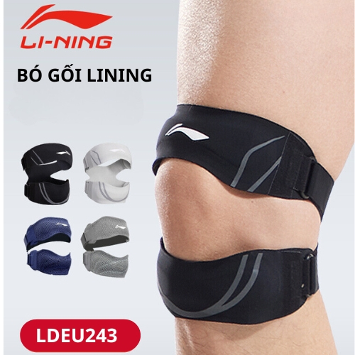 Bó gối Lining cao cấp, dùng chạy bộ nhảy thể thao bảo vệ xương bánh chè hạn chế chấn thương LDEU243