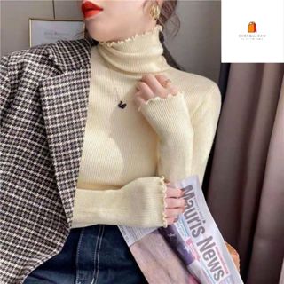  Áo Len Cổ Lọ Nữ Len Tăm Ôm Body Cổ 5p Sóng Kiểu Mềm Mịn Tay Dài Giữ Nhiệt Len Tăm Mềm Mịn Hàng Qccc Shopquacam 