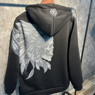  Áo khoác THỔ DÂN logo sắt đầu lâu chất liệu nỉ bông tàu phong cách boy phố 