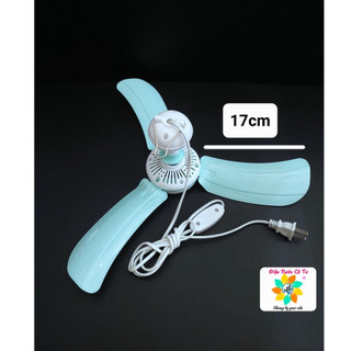 Quạt trần mini sải cánh 17cm, sải cánh 22cm