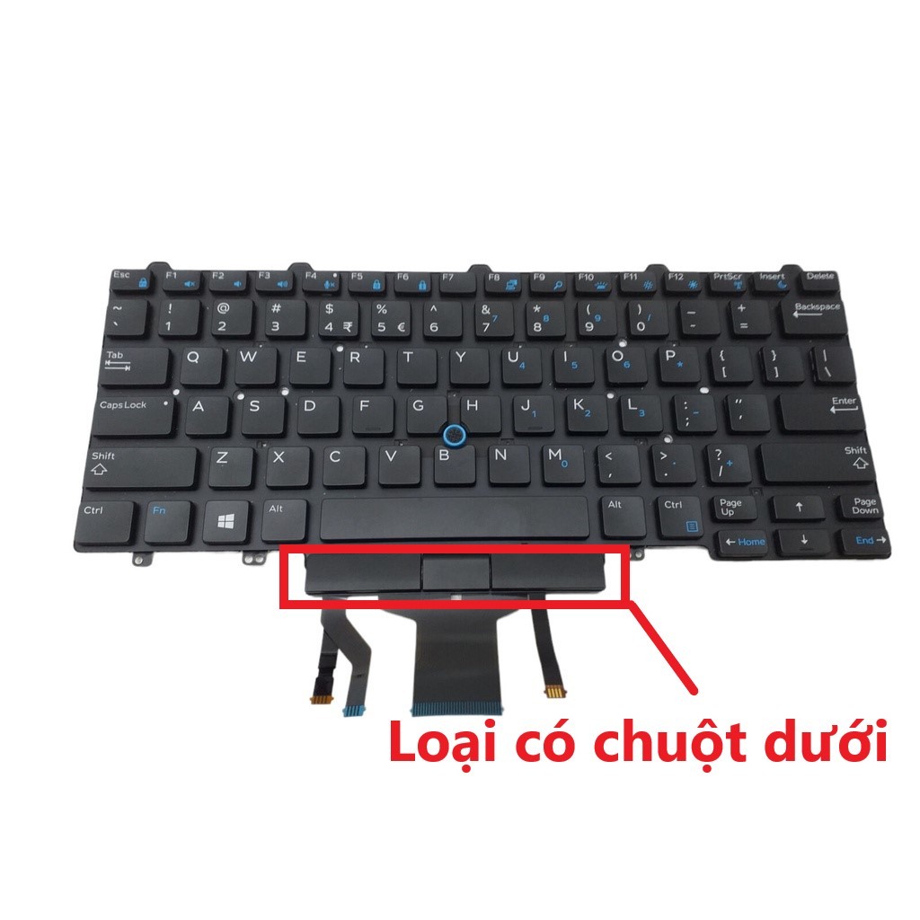 Phím Dell Latitude E5450 E7450 E5470 E7470 E7480 E5450 E7450 Phím Có Chuột LED