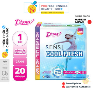 Bvs diana cool fresh - diana sensi cool fresh siêu mỏng cánh 8 miếng/gói và 20 miếng/gói