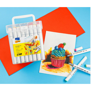    MARKER   Bút lông màu mỹ thuật hệ dầu 12 24 36 48 màu Thiên Long Colokit - Bút dạ 2 đầu 6mm và 1mm- MÀU SẮC TƯƠI SÁNG 