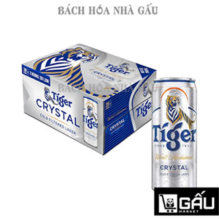  Thùng 20 Lon Bia TIGER BẠC CRYSTAL 330ml lon 