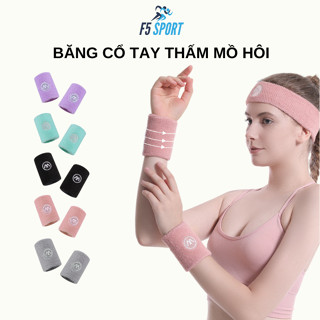 Băng cổ tay thấm mồ hôi cao cấp chất liệu cotton thoáng khí khi chơi Pickleball, chạy bộ, đạp xe