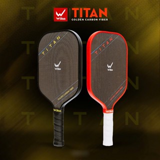 Vợt Pickleball sang trọng đẵng cấp chuyên nghiệp Wika Titan chuẩn thi đấu giải mặt vợt Titanium vàng