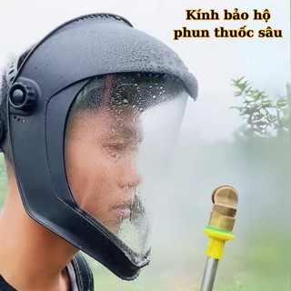 Kính bảo hộ Toàn Mặt, mặt nạ bảo hộ chống hóa chất khói bụi độc hại xịt hóa chất trừ sâu - KTM