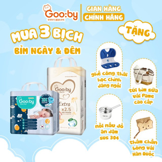 (Tặng Quà) Combo 3 Bịch Tã/bỉm quần dán Gooby EXTRA /Premium chống tràn hiệu quả đủ size M/L/XL/XXL - Simgphone