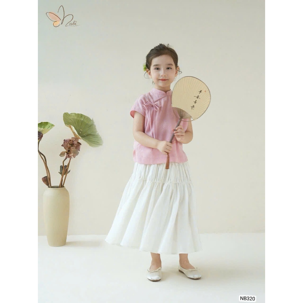 ET VÁY XÒE VÀ ÁO LỤA CỔ TRANG XINH XẮN TU2F 12KG ĐẾN 40KG