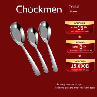 Combo 5 Thìa CHOCKMEN Inox 304 Thìa Ăn Cơm Muôi Canh Cao Cấp Thìa Ăn Dặm