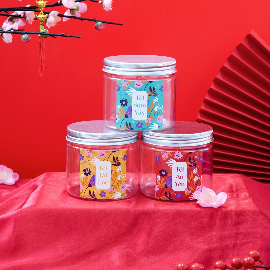 Tem Tết - Tem vuông 6cm - Ecopack