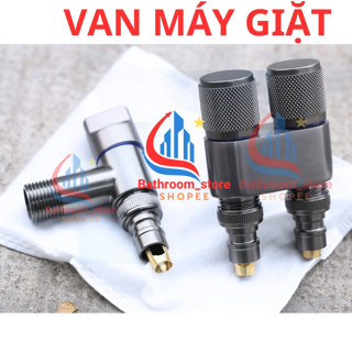 Van An toàn cấp nước máy giặt ĐỒNG THAU, van T van F lựa chọn inox 304, lắp cho dây cấp đầu vào, ngắt nước nhanh