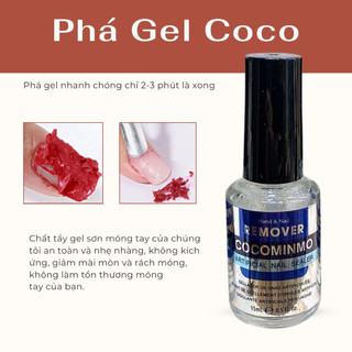 Nước phá gel Cocominmo siêu rẻ - Nước phá gel móng tay không nóng rát (15ml)