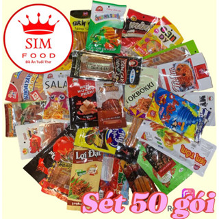 COMBO Đồ ăn vặt CAY SIÊU HOT đồ 1k TIỆM CỔNG TRƯỜNG 20-50 GÓI