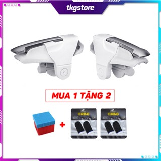 Nút bấm chơi game White Shark chất liệu nhựa ABS và hợp kim bền bỉ cực nhạy chơi game PUBG Mobile Free Fire