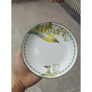 ( mua 10 tặng 1) Dĩa sứ bông 20 cm, dia sứ 6 inch hoa NH01