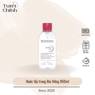  Nước tẩy trang Bio Hồng 850ml bản Pháp  nắp nhấn  