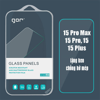Dán kính cường lực iphone 15 pro max, 15 pro, 15 plus, 15 Gor cao cấp tặng keo chống hở mép