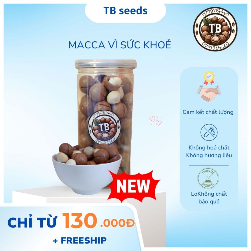 Hạt macca tách vỏ gia lai – cao cấp – dinh dưỡng, tươi ngon đóng gói  500g/1kg