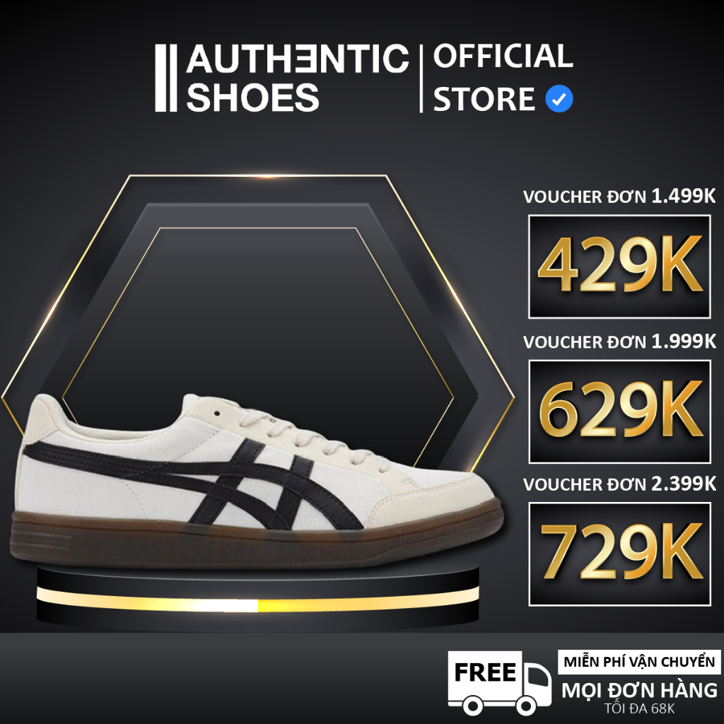| CHÍNH HÃNG | Giày Onitsuka Tiger Onitsuka Tiger Advanti 'Cream White Black' '1183B799 101' ♡ Authe