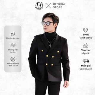 Áo Vest Nam 6 Cúc Vàng Đông Phá Cách , Trẻ Trung Năng Động - Blazer For Man