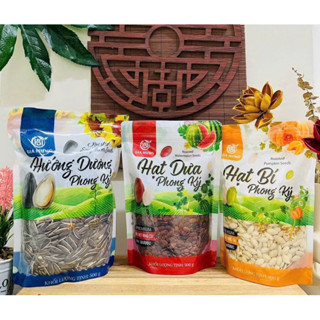 combo 3 gói hạt dưa hạt bí hạt hướng dương tết Phong Ký