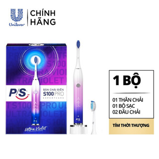 Bàn Chải Điện PS S100 PRO, Sonic Expert Công Nghệ Sóng Âm Chải Sạch Mảng Bám Tới 10X