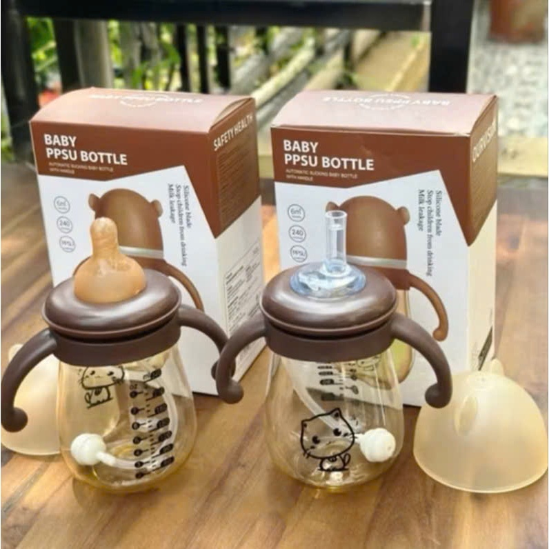 Bình sữa cổ rộng mèo kitty 300ml