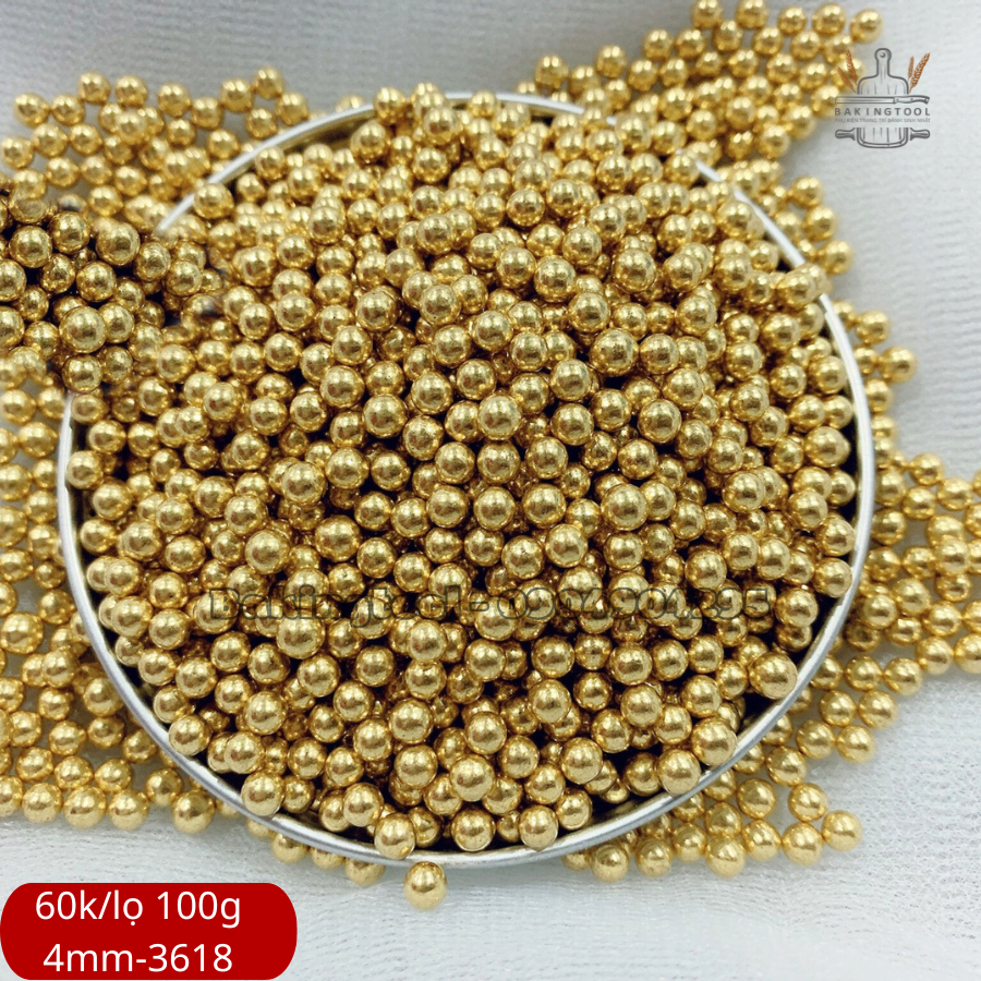 Cốm trang trí bánh vàng đặc biệt NHỎ ~4mm!