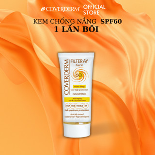  Kem Chống Nắng 1 LẦN BÔI Coverderm Filteray Chống Nước Chống UVA UVB IR Ánh Sáng Xanh 50ml 