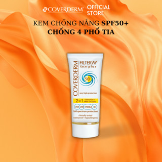Kem Chống Nắng  COVERDERM FILTERAY SPF50+ Chống UVA, UVB, IR, Ánh Sáng Xanh Không Màu 50ml
