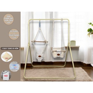 [ 3 quà tặng đi kèm ] Xích đu kiêm Nhún nhảy - Sản phẩm gấp gọn - GEGAKIDS Việt Nam