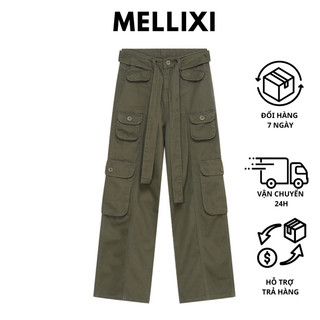  Quần Jean nữ túi hộp ống rộng 2 túi quần jeans ống đứng dáng suông nữ cạp cao màu xanh 