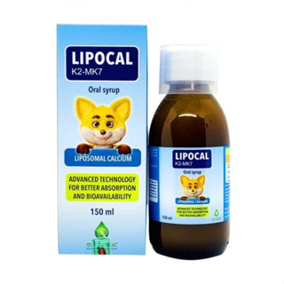 LIPOCAL K2-MK7 - Canxi Thực Vật Giúp Bé Tăng Chiều Cao, Xương Chắc Khỏe (150ml)