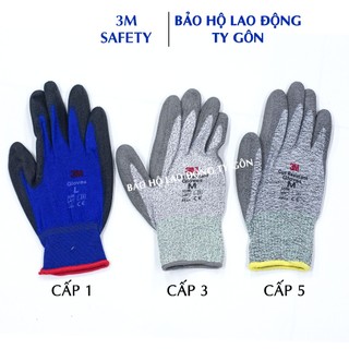 Găng tay chống cắt 3M phủ PU nhiều cấp độ