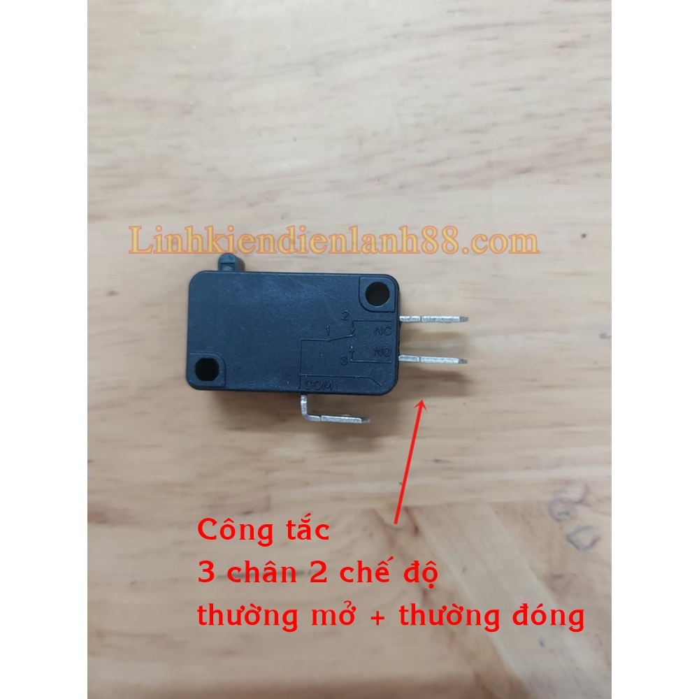 Công tắc 3 chân loại thường mở 16A 250v ( thường dùng trong nồi cơm, công tắc cửa lò vi sóng )