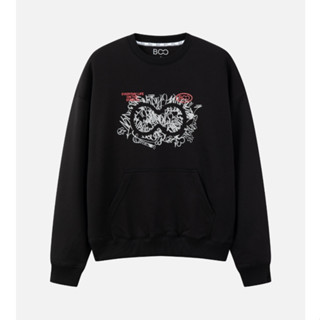  Áo Nỉ Không Mũ BOO Form Overfit In Big Logo Túi Bụng độc lạ 