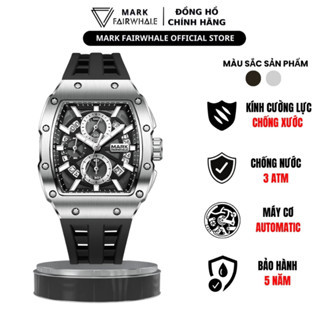 Đồng hồ nam MARK FAIRWHALE chính hãng,Đồng hồ thạch anh đeo tay nam chống trầy xước size 40mm