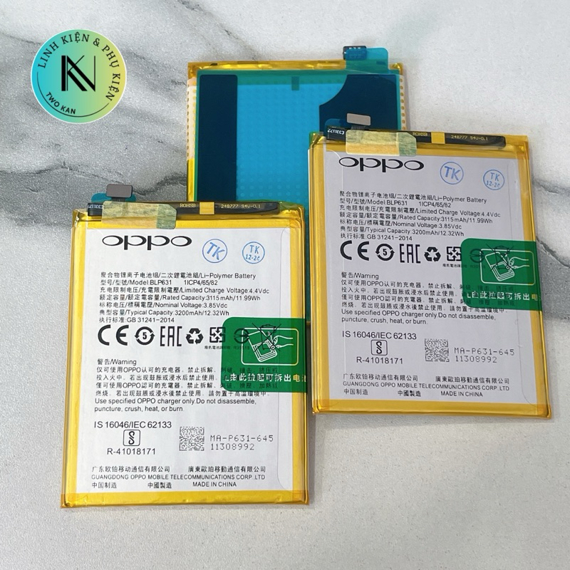 Pin Oppo F3 / F5 dùng chung Mã pin BLP631