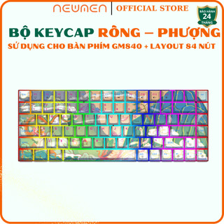 Bộ keycap Newmen Rồng - Phượng 84 nút (Layout 84 nút ) - Thick PBT Dye-sub , XDA profile - Hàng chính hãng